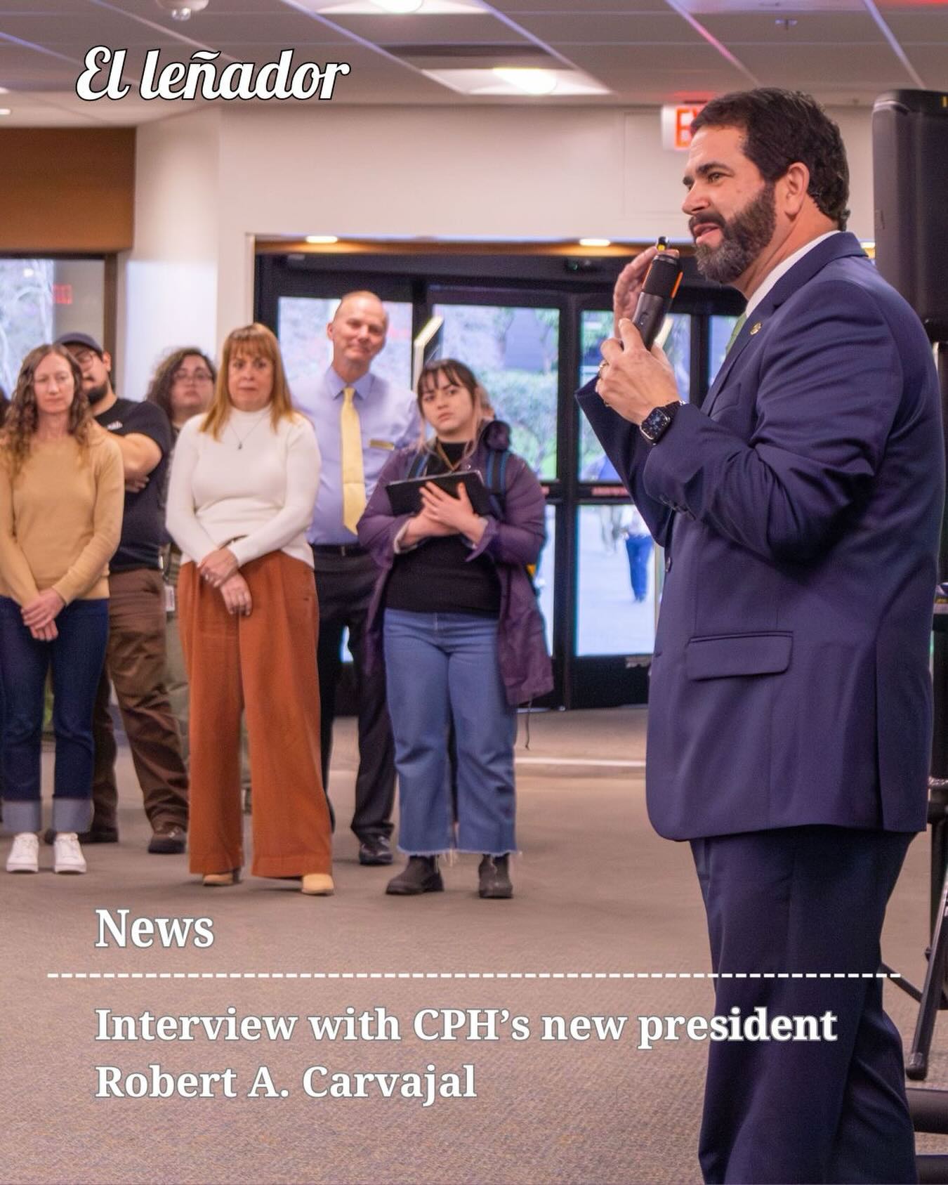 Carvajal was appointed CPH’s ninth president by the California State University Board of Trustees, and began his term on Jan. 20. He previously served as president for 9 years at Valdosta State University in Georgia. 

“What I love is that there’s clearly, there’s just, an unequivocal commitment to making  sure that free expression is protected here, that voices are protected here,” Carvajal said. “There certainly are some changes with how we do that, but frankly, those changes have been put in place to try to protect those voices. And so I look forward very much to diving in with our team to what that looks like, how can we do that?”  
Written by Noelle Doblado 
Photos by Noelle Doblado

For the full story click the link in our bio.
#ellenadornews #humboldt #humboldtcounty #CPHumboldt #Accesshumboldt