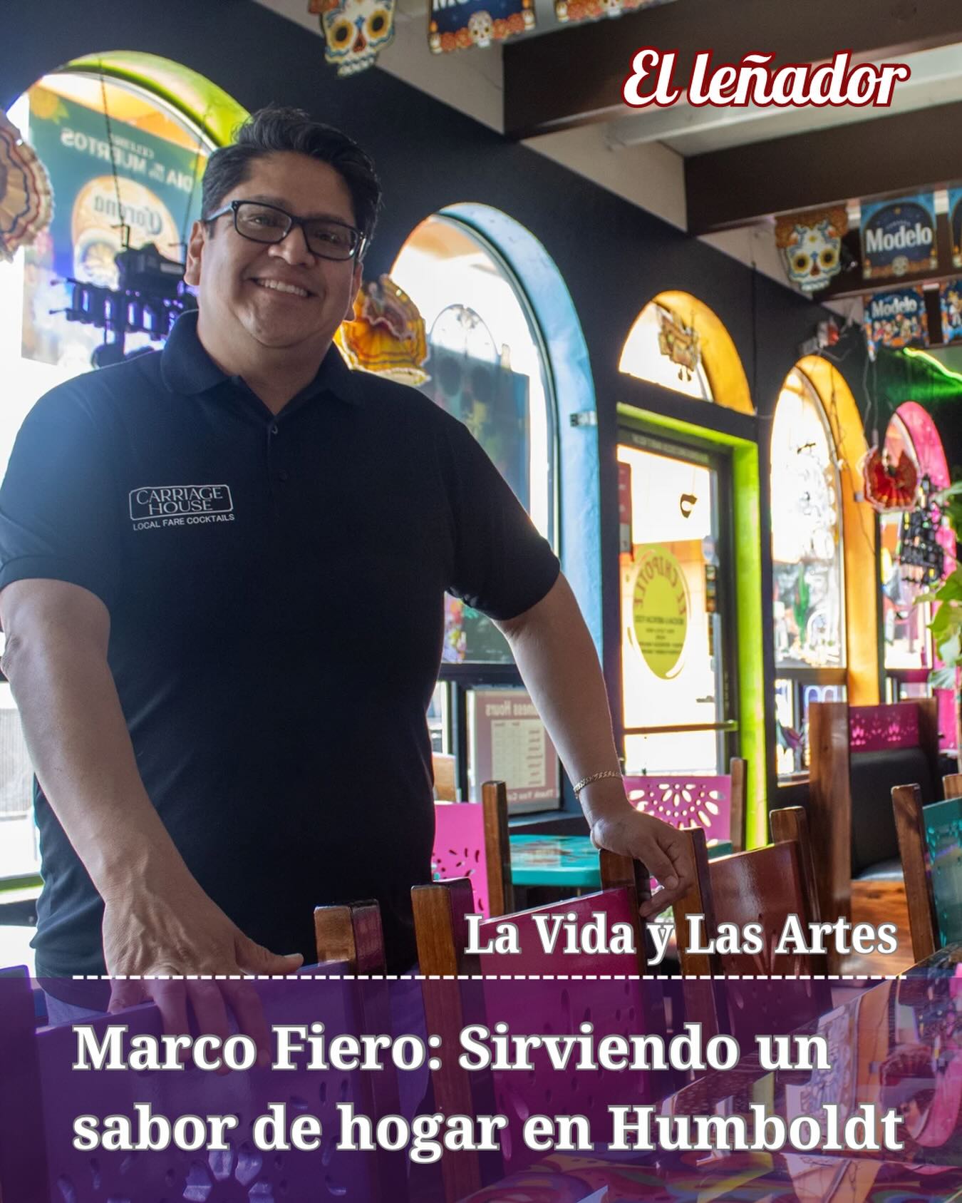 Marco Fiero es propietario de los restaurantes mexicanos: El Chipotle, Fiesta Cantina and Grill y Fiesta Café. También es dueño de The Carriage House en Arcata, donde se sirve comida italiana. El enfoque de Fiero va mucho más allá de servir comida; se centra en preservar la identidad cultural y crear espacios donde el patrimonio sea visible. A medida que su emprendimiento se ha expandido, también lo ha hecho su papel a la hora de aportar un sentido de conexión con la escena gastronómica local de Humboldt.

“Ser un inmigrante que viene de otro país como México y conoce las dificultades para encontrar oportunidades en su ciudad natal, venir aquí le brinda la oportunidad de crecer, aprender a ser humano, aprender cosas buenas y a desarrollarse”, dijo Fiero.

Escrito por Andrea Merezko
Fotos por Ocean Edgar

Para ver la historia completa, haga clic en el enlace de nuestra biografía.

#elchipotlerestaurante #fiestacantina #grillyfiestacafe #thecarriagehouse #humboldt
