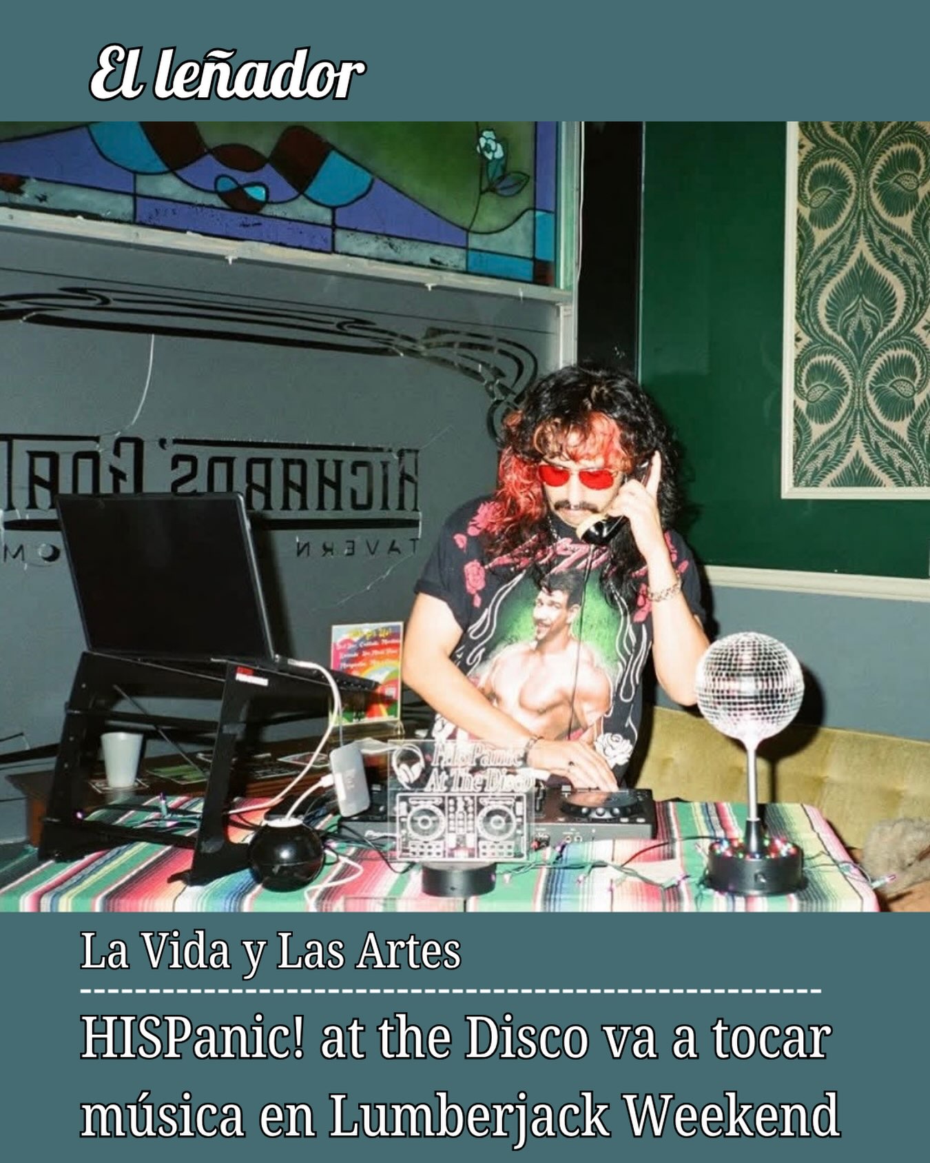 Lo que comenzó como una idea de un amigo llamado J en un evento local se ha convertido en una carrera que ha permitido a Eduardo Gutiérrez, también conocido como HISpanic! at the Disco, crear una comunidad a través de la música. 

HISPanic! At the Disco estará pinchando en el Fuego Latinx Rave el 4 de septiembre. También, tocaría en el Cal Poly Humboldt Lumberjack Weekend Block Party el 10 de octubre. 

Escrito por Hortencia López 
Foto por Eduardo Gutiérrez 

Para ver la historia completa, haga clic en el enlace de nuestra biografía

#ellenadornews #humboldt #condadodehumboldt #FuegoLatinxRave