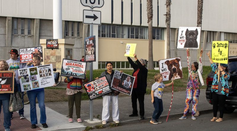 Humboldt residents gather in protest against Miranda’s Rescue