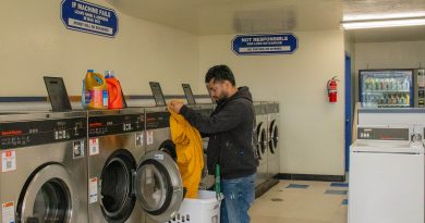 Customer doing their laundry.